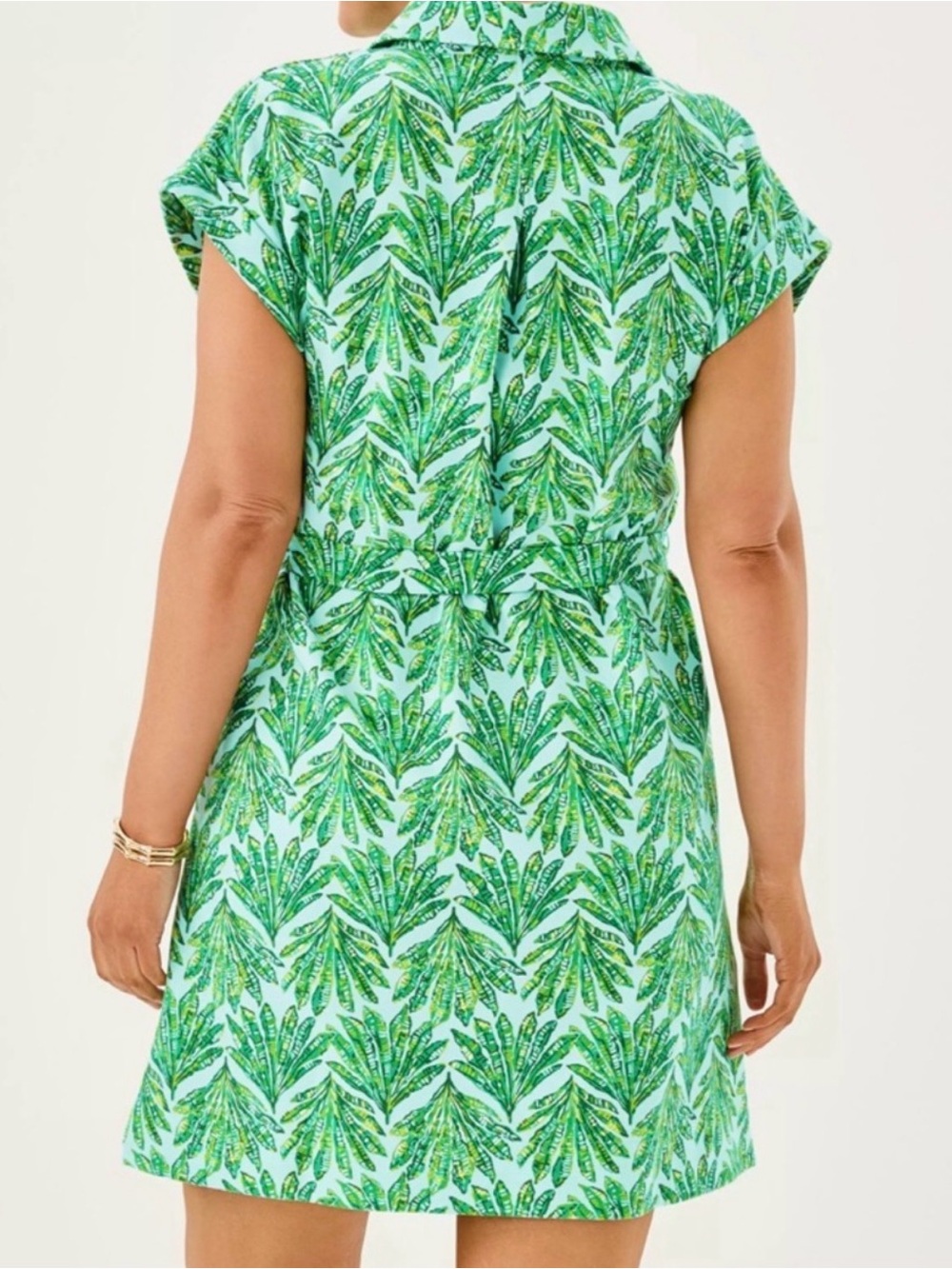 NWT Lilly Pulitzer XL Emersyn Dress “Kitts Green Crossgrain Shady Babe” sz XL - Picture 6 of 11
